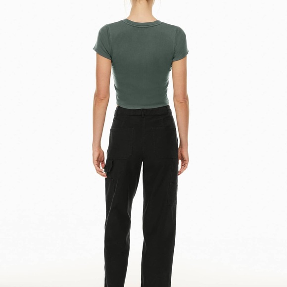 Wilfred Free x Aritzia Brennan Knee Patch Utility High Rise Pants Womens 6 Black - Picture 5 of 15